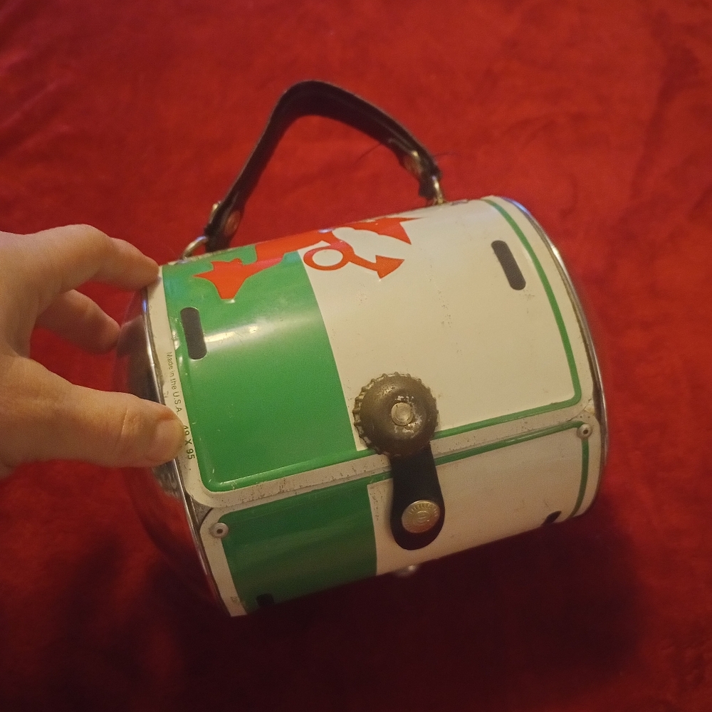 Unique Green and Red Handbag